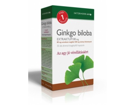 Ginkgo Biloba 80 mg. 30 capsules